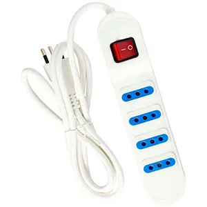 ALARGADOR 4 TOMAS 1,5 METROS  CON SWITCH - (BLANCO) - I160ACAS1519B
