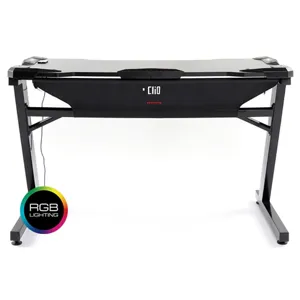 Escritorio Gamer Clio Racing RGB Cubierta de Carbono - CLD-001RGB