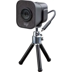 Webcam Logitech StreamCam Plus GRAPHITE Full 1080p HD 60fps, USB-C Seguimiento Facial con IA, Autofoco, Video Vertical -   960-001280