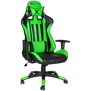 Silla Gamer XtrikeMe hasta 135 KG Color Verde - GC-905