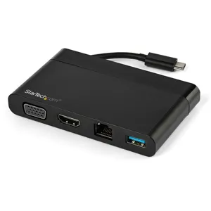 Adaptador Multipuertos USB-C 4K con HDMI y VGA - Mac Win Chrome - 1x USB-A - GbE, USB Tipo C - DKT30CHVCM
