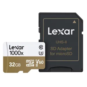 Memoria Lexar Professional microSDHC 32 GB UHS-II (Video Speed Class 60) - LSDMI32GCB1000A
