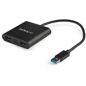 Adaptador Externo USB 3.0 a 2 Puertos HDMI 4K - Adaptador de Video Externo 4K para 2 Monitores - USB32HD2