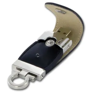 Pendrive   256mb USB2.0 con strap de cuero y llavero
