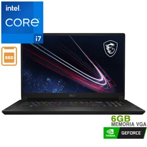 Notebook Gs76 Stealth 11Ue, Tiger Lake i7-11800H+HM570, 8GB*2 3200MHz, 1TB NVMe SSD, RTX3060, GDDR6 6GB, 17.3" FHD 100% sRGB - GS76STEALTH11UE