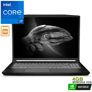 Notebook MSI Creator M16 A11UD, Intel Core i7-11800H, Ram 16GB, SSD 512GB, RTX3060 GDDR6 6GB, Led 16", W10P  - CREATORM16A11UD