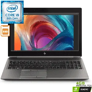Notebook WKS ZBook 15 G6,  i9-9880H  16GB  512GB SSD  Nvidia Quadro® T2000 15" Win10pro  pn 8DS94LA