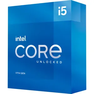 CPU Core i5-11600K, LGA1200, 6 Núcleos, 12 Hilos, 3,9Ghz, 12MB Caché, 95W TDP, DDR4 11th Gen - BX8070811600K