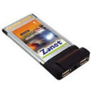 ZONET 2 Port USB 2.0 notebook PCMCIA Cardbus Dualpower w/ cable