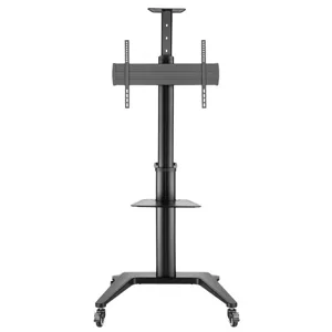 Soporte Pedestal con Ruedas para LCD o LED de 37" a 70" Con 2 Bandejas 70KG Negro - 11743