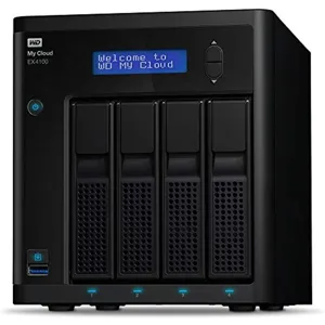 WD My Cloud EX4100 NAS de 4 Bahías Hot Swap, 32TB, USB 3.0, para Mac/PC  - WDBWZE0320KBK-NESN