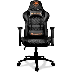 Silla Gamer Cougar Armor One Hasta 120kg, Apoyabrazos 2D Reclinación 180º Black - 3MAOBNXB.0001