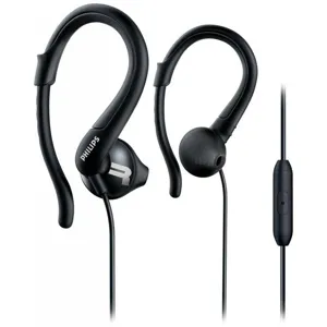 Audífonos Deportivos Philips SHQ1255T, In-Ear, Wired, Negro - 27PHL1255N