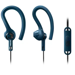 Audífonos Deportivos Philips SHQ1405/BL, In-Ear, Wired, Azul - 27PHLQ140A