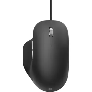 Mouse alámbrico Microsoft Ergonómico, USB 2.0, BlueTrack, Color negro - RJG-00001