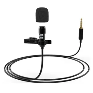Micrófono Fifine Lavalier, para iPhone y Android, Conexión AUX, Negro - 26FFE000C2