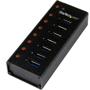 Hub USB 3.0 7 Puertos Metal - ST7300U3M