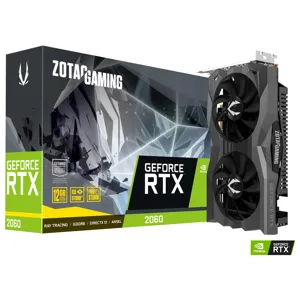 Tarjeta de Video NVIDIA GeForce RTX 2060 ZOTAC GAMING Twin Fan, 12GB GDDR6, 1xHDMI, 3xDisplayPort, PCI Express x16 3.0 - ZT-T20620F-10M