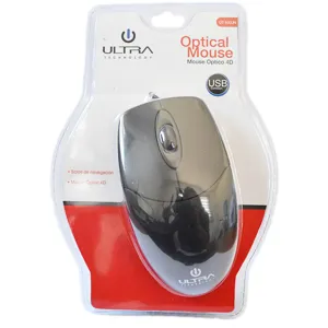 Mouse alambrico USB 3 botones Ultra scroll optico Negro - 29UT0100UN