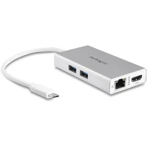 Adaptador USB-C Multifunción para Notebooks - con Entrega de Potencia - 4K HDMI - USB 3.0 - Blanco - DKT30CHPDW