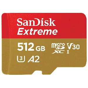 Memoria MicroSD 512 GB con Adaptador 160MB/90MB EXTREME - SDSQXA1-512G-GN6MA