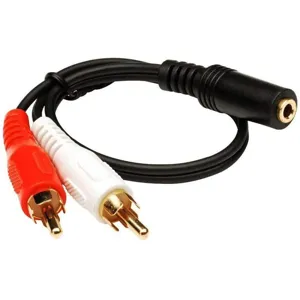 Cable de audio 3,5mm hembra a 2 RCA - 0150162