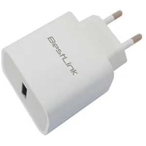 Cargador de Pared USB de un Puerto con tecnología de carga rápida QC Blanco - 0050072