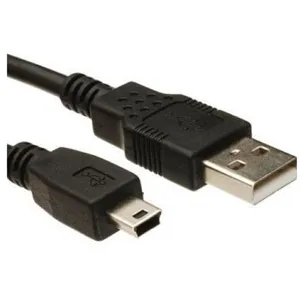Cable USB-A a Mini-USB, Largo 1 Metro, Negro - 29USB35522