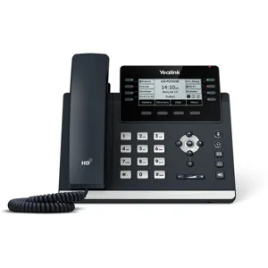 Telfono IP de Escritorio, Pantalla  Monocromatica, 12 Lineas SIP YEALINK - SIP-T43U