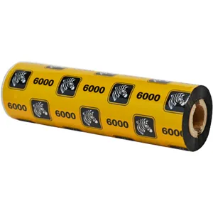 Cinta Ribbon Zebra de Cera para Impresoras, 110mm x 74mts, 48 Rollos - 06000GS11007
