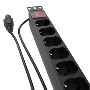 Regleta PDU para montaje en bastidor 8 tomacorrientes, 220VCA  - NPD-21U8I16A