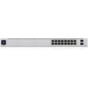 Switch UniFi 16Port Gigabit with 8p PoE + 8p no PoE, and SFP - USW-16-POE