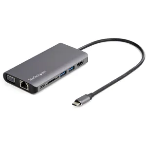 USB C Multiport Adapter USB-C Mini Travel Dock with 4K HDMI or 1080p VGA 3x USB 3.0 Hub - DKT30CHVAUSP