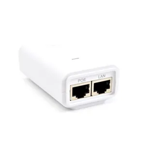 Inyector de corriente Ubiquiti PoE Injector 24VDC 3A Gigabit Blanco - POE-24-7W-G-WH