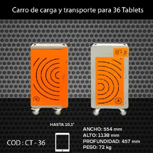 Carro carga y transporte para 36 Tablet - CT-36