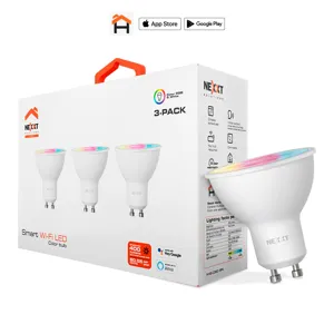 Ampolleta Smart LED Pack 3  RGB Color 220v WIFI Nexxt - NHB-C3203PK