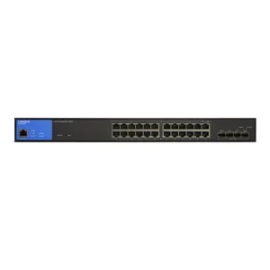SWITCH 24 PORT MANAGED POE+ SWITCH W/ 4 SFP+ 410W
