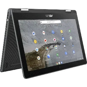 Notebook Asus Chromebook Flip C214, Celeron N4020, Ram 4GB, eMMC 32GB, LED 11.6" HD, Chrome OS - 90NX0291-M07840