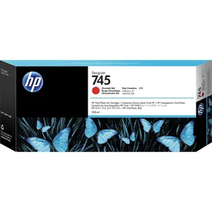Cartucho de Tinta HP 745 300ML Rojo Chromatic para Z2600 Z 5600 - F9K06A