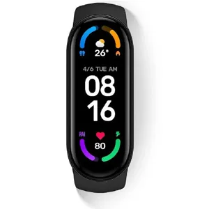 Xiaomi Mi Smart Band 6 negro - tamaño de la muñeca: 155-219 mm - pantalla luminosa 1.56" - Bluetooth - 32093