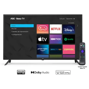 SMART TV AOC ROKU TV LED 43” FULL HD - 3S5195