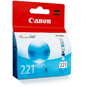Cartucho de Tinta Canon CLI-221 Cian Rendimiento 210 Pag Compatible Pixma 3600 / IP-4700 - 2947B016AA