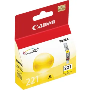 Cartucho de Tinta Canon CLI-221 Amarillo Rendimiento 210 Pag Compatible Pixma 3600 / IP-4700 - 2949B016AA