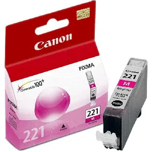 Cartucho de Tinta Canon CLI-221 Magenta Rendimiento 210 Pag Compatible Pixma 3600 / IP-4700 - 2948B016AA