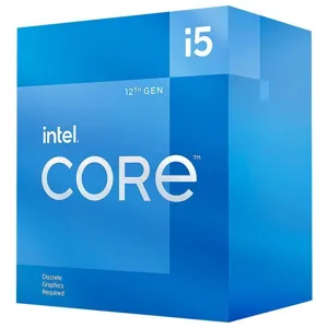 CPU i5-12400F Core 2.5GHz 18MB LGA1700 12th Gen sin gráficos  pn BX8071512400F