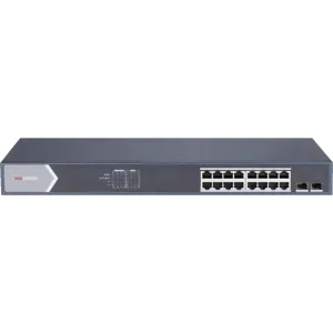 Switch Hikvision GB POE No adm. 16 Puertos 2 SFP 125 Watts - DS-3E0518P-E