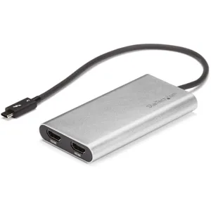 Adaptador Gráfico Thunderbolt 3 a Doble HDMI - 4K 60Hz - Mac y Windows - USB C a HDMI - USB Tipo C - TB32HD24K60