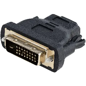 Adaptador HDMI a DVI - DVI-D Macho - HDMI Hembra - Conversor Negro - HDMIDVIFM