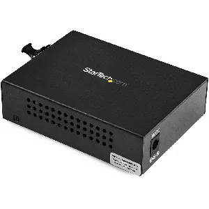 Conversor de medios de fibra Gigabit Ethernet - Compacto - 850nm MM LC - 550m - Con transceptor MM SFP - Para redes 10/100/1000 - MCM1110MMLC