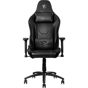 Silla Gamer Profesional MSI MAG CH130 X Reclinable Hasta 150Kg, Color negro, 2 cojines, marco de acero - MAG CH130X
